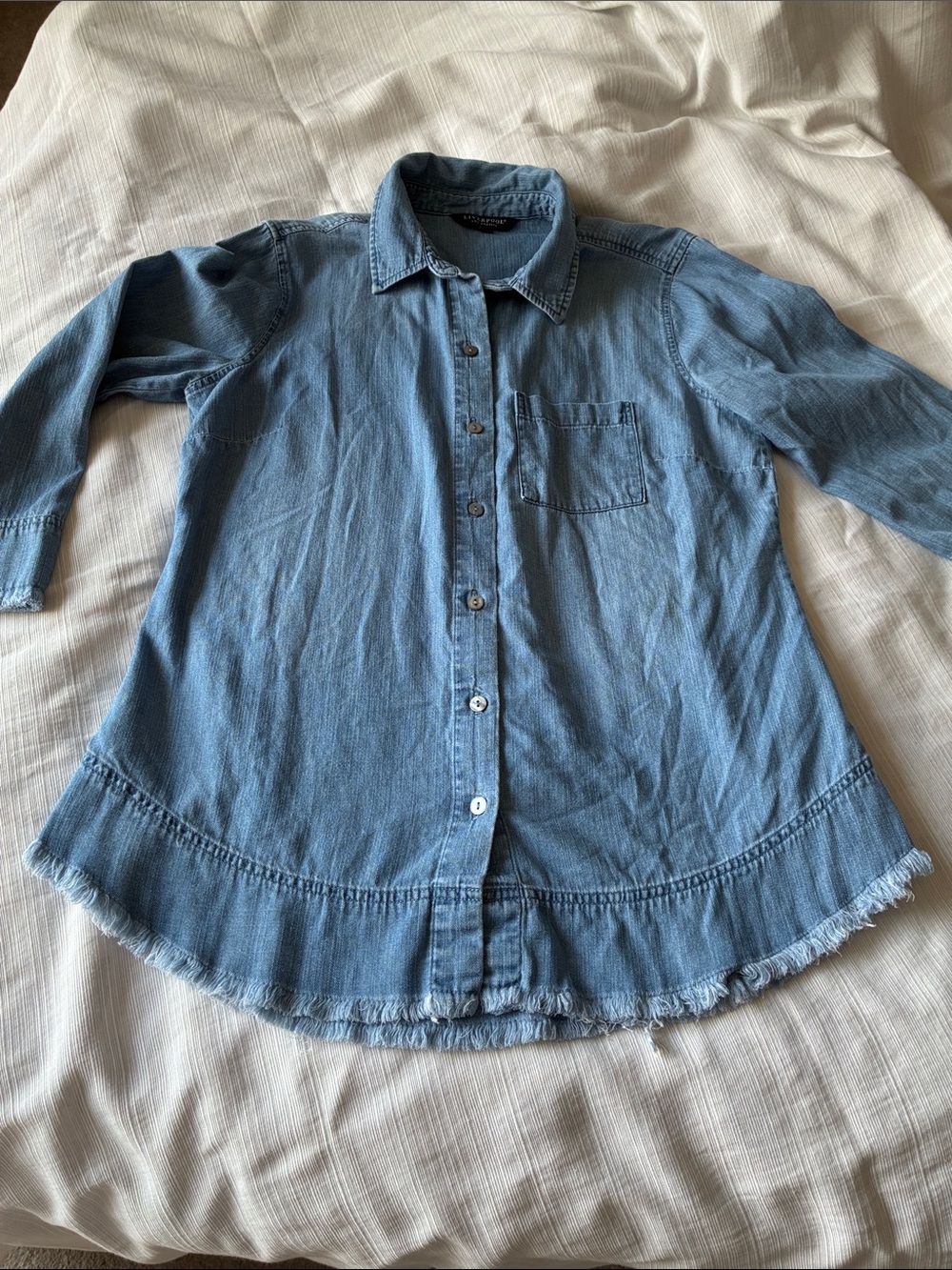Liverpool Light Blue Denim Shirt medium
